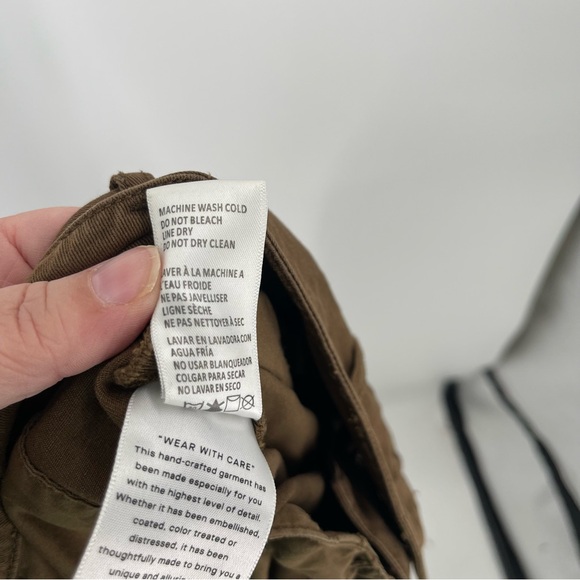 Good American Good Relaxed Skate Pants High Rise Wide Leg Brown Trouser 8/29 - Picture 12 of 14